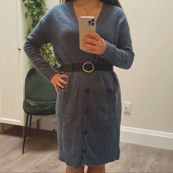 BOATHOUSE - Long, wool-blend button-up car… - Picture 2 of 6